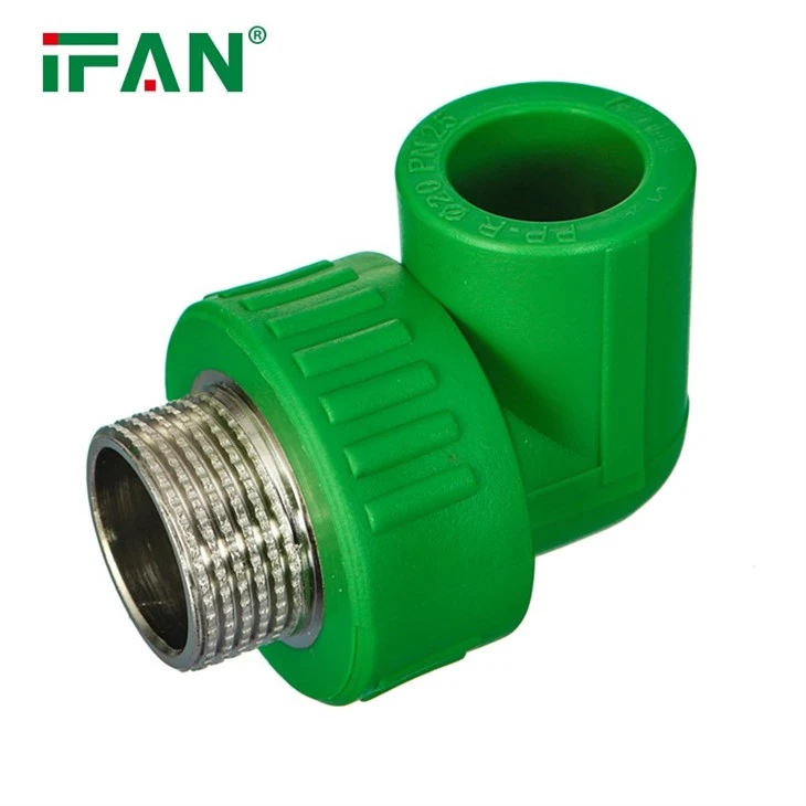 Green PPR Male Elbow Connector
