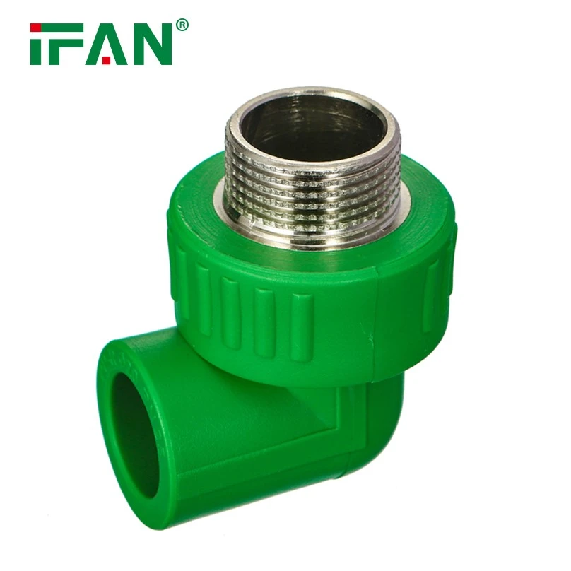 Green PPR Male Elbow Connector 3 Green PPR Male Elbow Connector 3